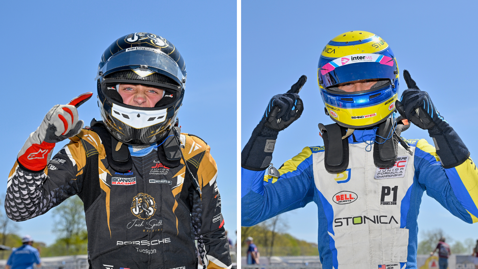 Jack Speth and Beckham Jacir Win Race 1 at Road America in Ligier JFC