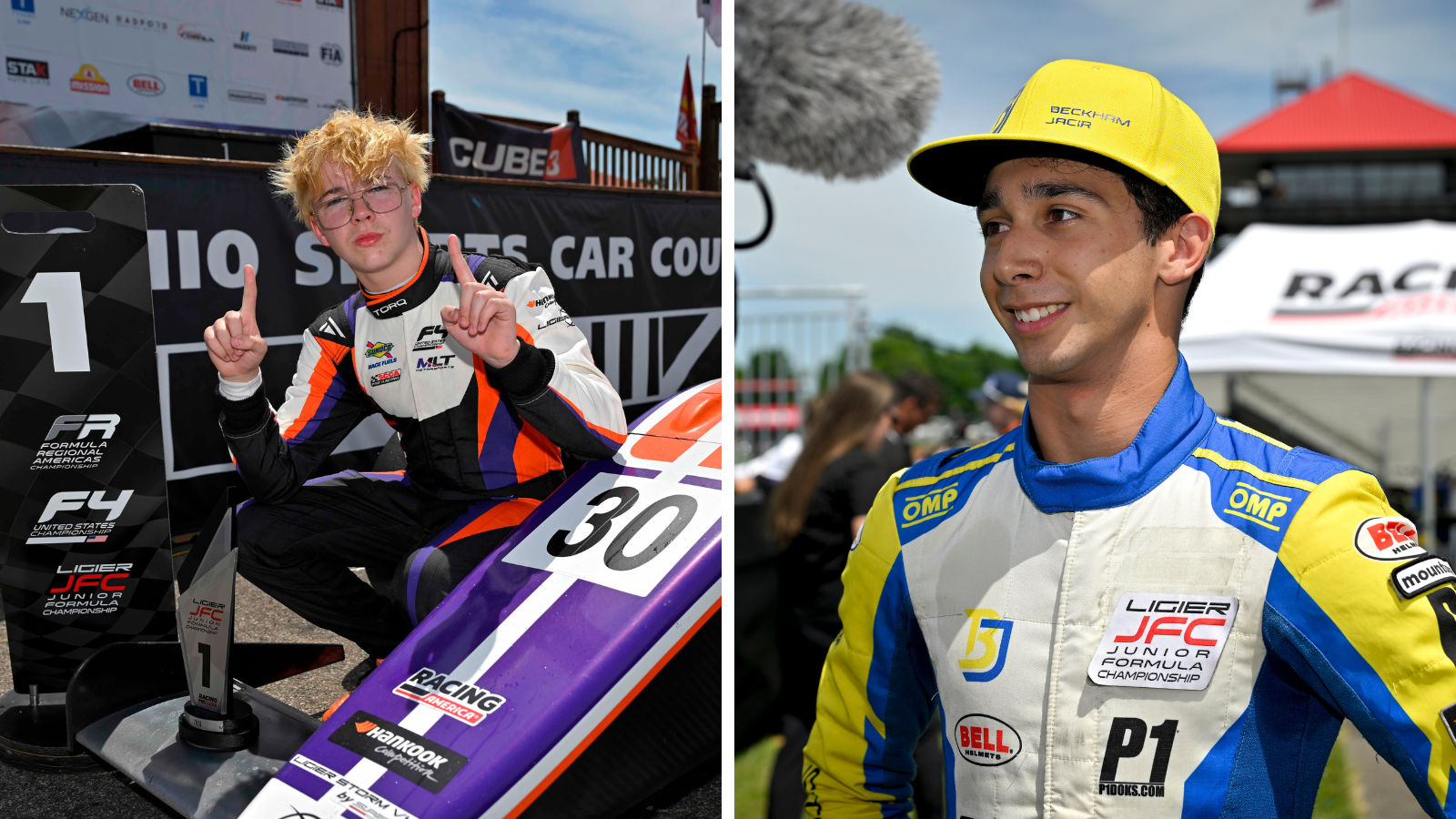Edward Kennedy and Beckham Jacir Win Ligier JFC Race 1 at Mid-Ohio