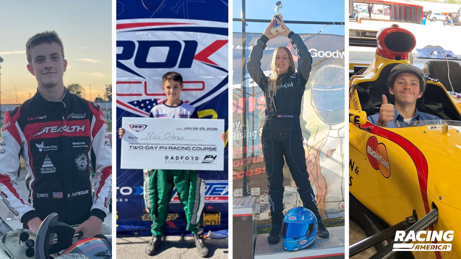 Talented Karters to Attend Radford Racing School F4 Karts to Cars Scholarship School